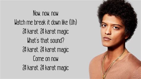 24k magic bruno mars lyrics.